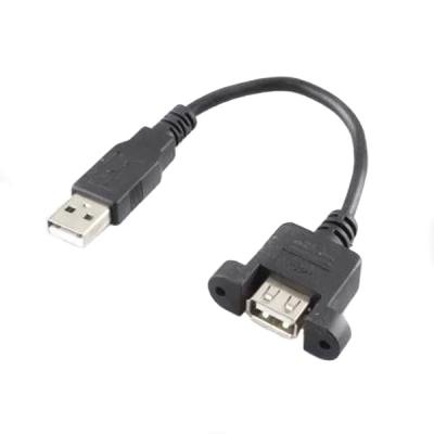 China Straight Data Communication Cable USB Type A Female To Male Length 100mm for sale