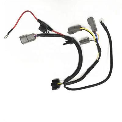China Customized Car Engine/Injector Truck Pvc Material Black Wire Harness With Connector Ul Approved for sale
