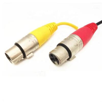 China 3.5mm PVC+Copper Wire Gold Material XLR Microphone Cable / Auxiliary Jack Audio Cable for sale