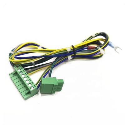 China Green Pvc Material Gas Boiler Industrial Wiring Harness Cable Assemblies With Flat Connector For Stable Connections for sale