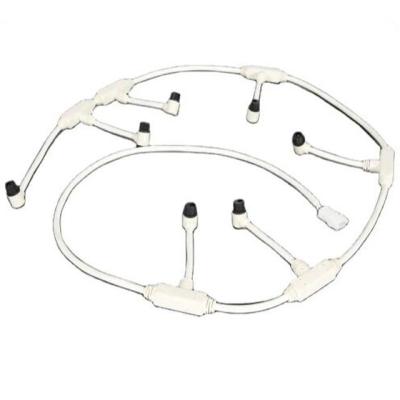China Custom Electronic Wiring Harness With White Injection Cable For LED Connectors for sale