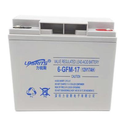 China UPS Sealed Lead Acid Battery 12V Maintenance Free LIRUISI GFM12-17 VRLA battery for sale