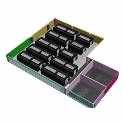 China Sistema micro inteligente 3kW - instalación de Data Center del módulo del piso de 10kW IP20 en venta