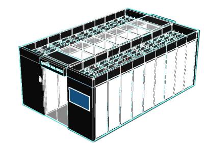 China IP20 Container Modular Data Center 90KW Dual Row Integrated For Machine Room for sale
