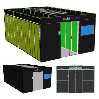 China Dual Channel  Modular Computer Room 42U Intelligent Data Center Solution for sale