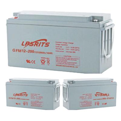 China LIRUISI UPS lead-acid battery 12V 90Ah colloidal sealed battery GFM12-90 for sale