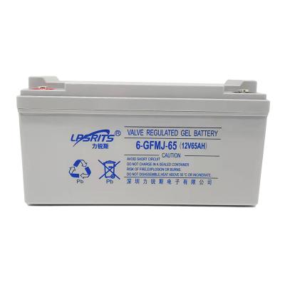 Cina LIRUISI UPS batteria al piombo 12V 65Ah batteria VRLA valvola regolata piombo acido 6-GFM-65 in vendita