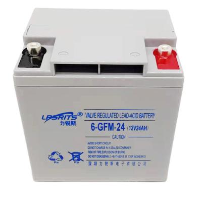 China 12V 24AH met klep gereglementeerde loodzuurbatterijen met constante spanning oplaadmethode Te koop