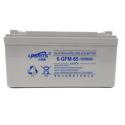 China Liruisi 12V 65Ah UPS Bateria de reserva VRLA Bateria de ácido de chumbo regulada por válvula à venda