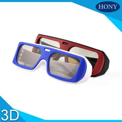 China Cheap Real D Circular Polarized 3D Glasses Used on Passive 3D TV Theatre for sale