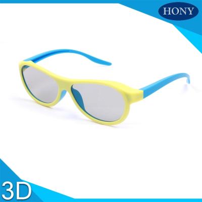 China Real D Plastic 3D Glasses For Adults Blue Orange Yellow Movie Theater Glasses for sale