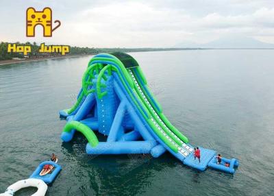 China GSKJ floating slide Inflatable Water Park Equipment Triple Stitch for sale