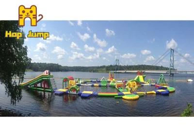 China 14 Years Children Water Park Inflatables With Giant Obstacle Course HOP JUMP for sale