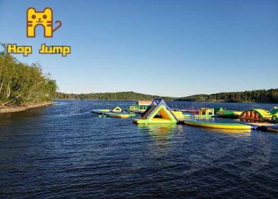 China OEM ODM Water Park Inflatables Floating Water Slide For Lake CE SGS for sale