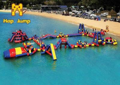 China Sea Lake Inflatable Water Park Equipment Giant Water Obstacle Course for sale