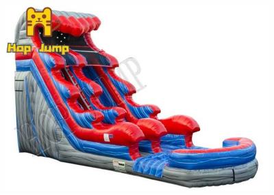China Kids Inflatables Water Park Games Inflatable Dry Slide Water Slide With Pool for sale