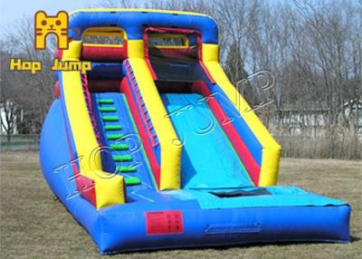 China Adults Large Blow Up Slippery Slide 4 Line Sewed 2000N/50mm for sale