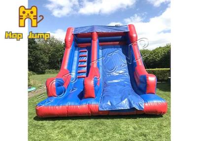 China Backyard Blue Kids Inflatable Dry Slide 16ft Inflatable Slip N Slide for sale