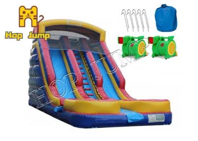China Fun City Children's Inflatable Dry Slide 9*5M Outdoor Blow Up Slide for sale