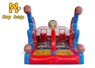 China Interactive Shooting Stars Basketball Bouncy Castle Fast Deflation for sale