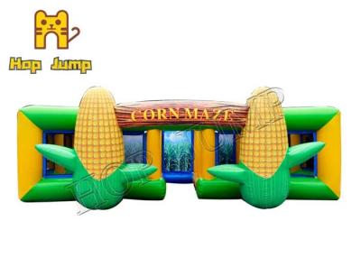 China 4 Line Sewed Commercial Inflatable Corn Maze Games For Adults for sale
