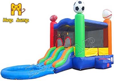 China Kids Backyard Water Bounce House 0.55mm PVC Inflatable Bouncer Castle for sale