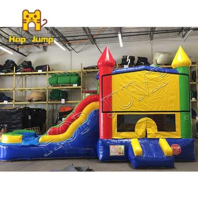 China Fashion Backyard Bounce Castle Slide Inflatable 0.55mm Pvc Material for sale