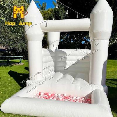 China 10ft SGS Mini Inflatable Bounce House All White Kids Jumpers For Kids Fire Retardant for sale