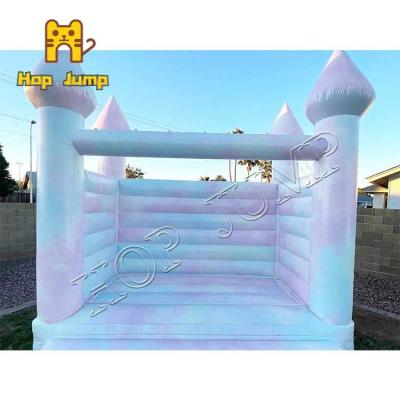 China 12ft 0.55mm PVC Tie Dye Wedding Inflatable Bouncer Castle Kids Jumper for sale