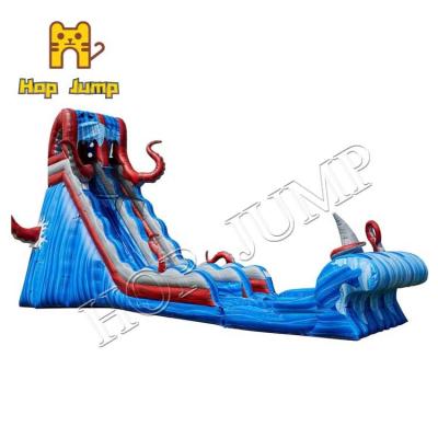 China Ocean Battle Inflatable Water Slide Marble 25ft For Water Park for sale