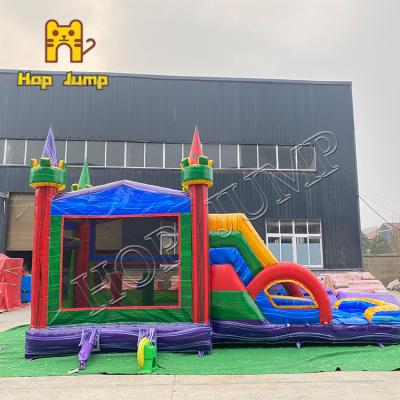 China Water Combo Kids Inflatable Bouncer Slide Bouncy Castle With Pool for sale