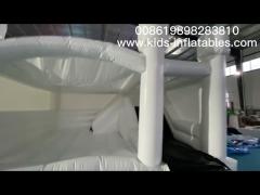 Pastel White Jumping Bouncer Inflatable Bounce House For Outdoor party