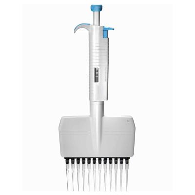 China Fully Autoclavable Adjustable Multichannel Pipette 8 Channel 10μL To 300μL for sale