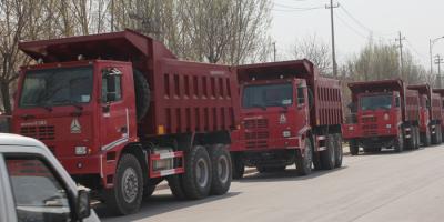 China Professional 371HP Engine Tipper Dump Truck , Safety 10 Wheel Dump Truck for sale