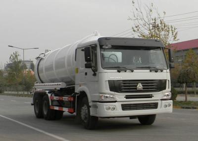 China Low Fuel Consumption Sewer Cleaning Equipment Vacuum Pump Truck 6X4 Euro2 336HP for sale