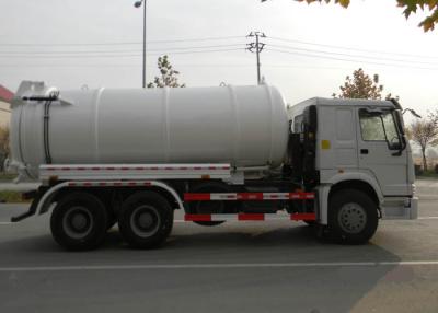 중국 큰 수용량 진공 하수 오물 트럭 6X4 Euro2 290HP, ISO 판매용