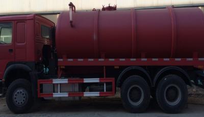 China caminhão da sucção da água de esgoto de 15CBM LHD 336HP, caminhão de bombeamento da fossa séptica à venda