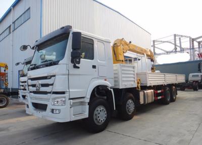 中国 トラック 12 トンは HIAB の高度の救助のための望遠鏡ブーム クレーン 6X4 を取付けました 販売のため