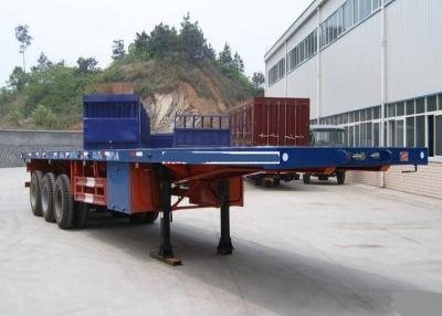 China Container Carrying Flatbed Semi Trailer Truck 3 Axles 30-60 Tons 13m for sale