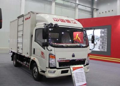 China Low Noise Light Duty Delivery Box Truck LHD 4X2 116HP ZZ1087D3614C180 for sale