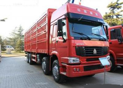 China 12 Wheels LHD Euro2 336HP Cargo Stake Body Truck / Livestock Container Truck for sale