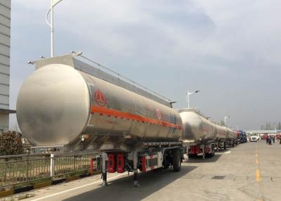China Low Fuel Consumption 45000-70000Liters Semi Trailer Truck / Fuel tank Truck for sale