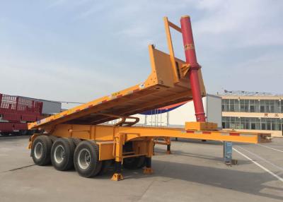 China Hydraulic Cylinder Tipper Semi Trailer Dump Truck  For 20 Feet Or 40 Feets Container for sale
