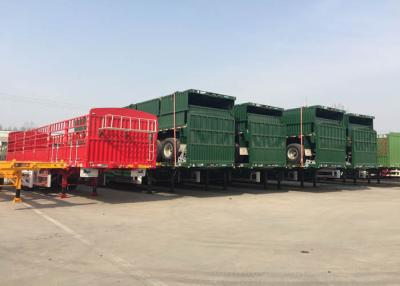China ISO Dropside Semi Trailer Truck 3 Axles Semi Truck With Trailer for sale