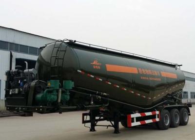 China Powder Material Tank Semi Truck Trailer , 48000L Weichai Engine Semi Tractor Trailer for sale