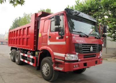 China LHD 6X4 Heavy Duty SINOTRUK HOWO Dump Truck With Tarpaulin Cover / Metal Cover for sale
