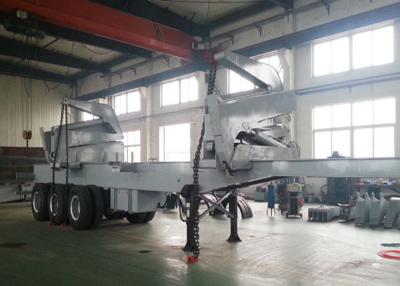 China 37 Tons Container Side Loader Truck Mounted Crane 3 Axles Semi Trailer Truck for sale
