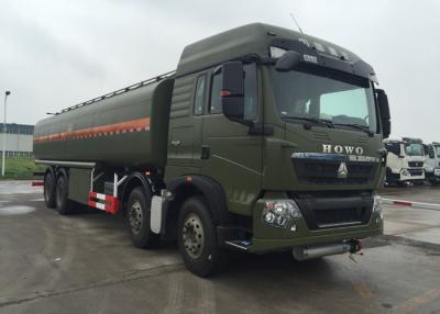 China HOWO Stainless Steel 8X4 Petroleum Oil Storage Tank Fuel Delivery Truck 30 CBM for sale