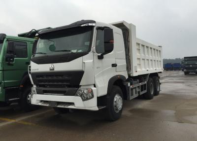 China White Color Sinotruk Howo Dump Truck High Fuel Efficiency 30 - 40 Tons For Mining for sale