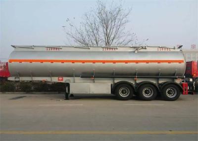 China CIMC Tri - Axle Fuel Tanker Truck Semi Trailer 50 - 80 Tons For Carrying Oil for sale